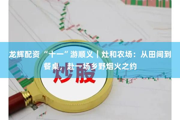 龙辉配资 “十一”游顺义｜灶和农场：从田间到餐桌，赴一场乡野烟火之约